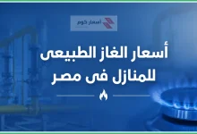 أسعار الغاز الطبيعي للمنازل اليوم
